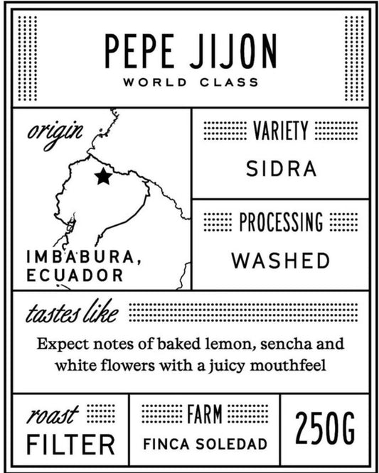Pepe Jijón Sidra Washed 125g
